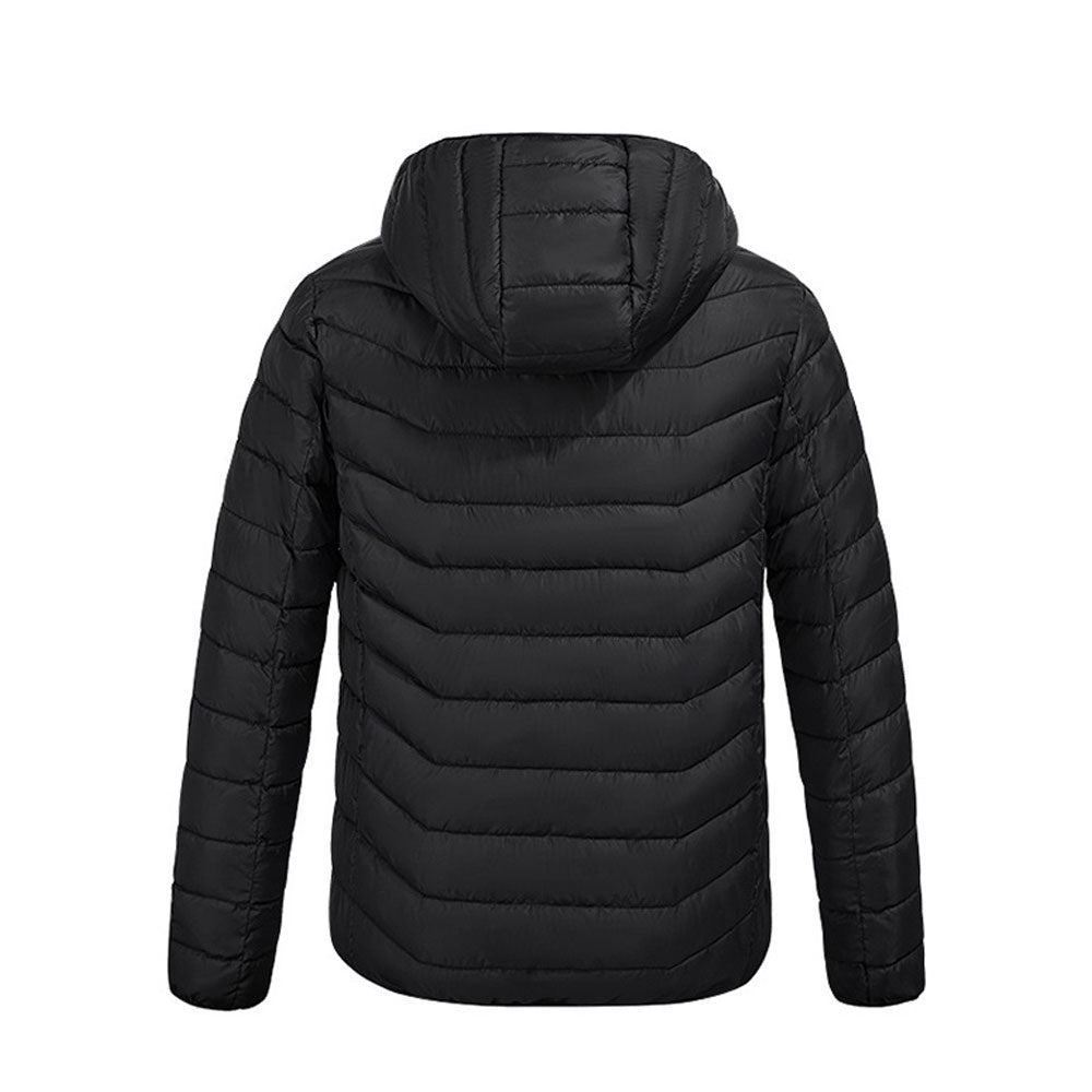 Blauschwan™ Herren Winter Smart Beheizte Kapuzenjacke mit Reißverschluss Gepolsterte Jacke