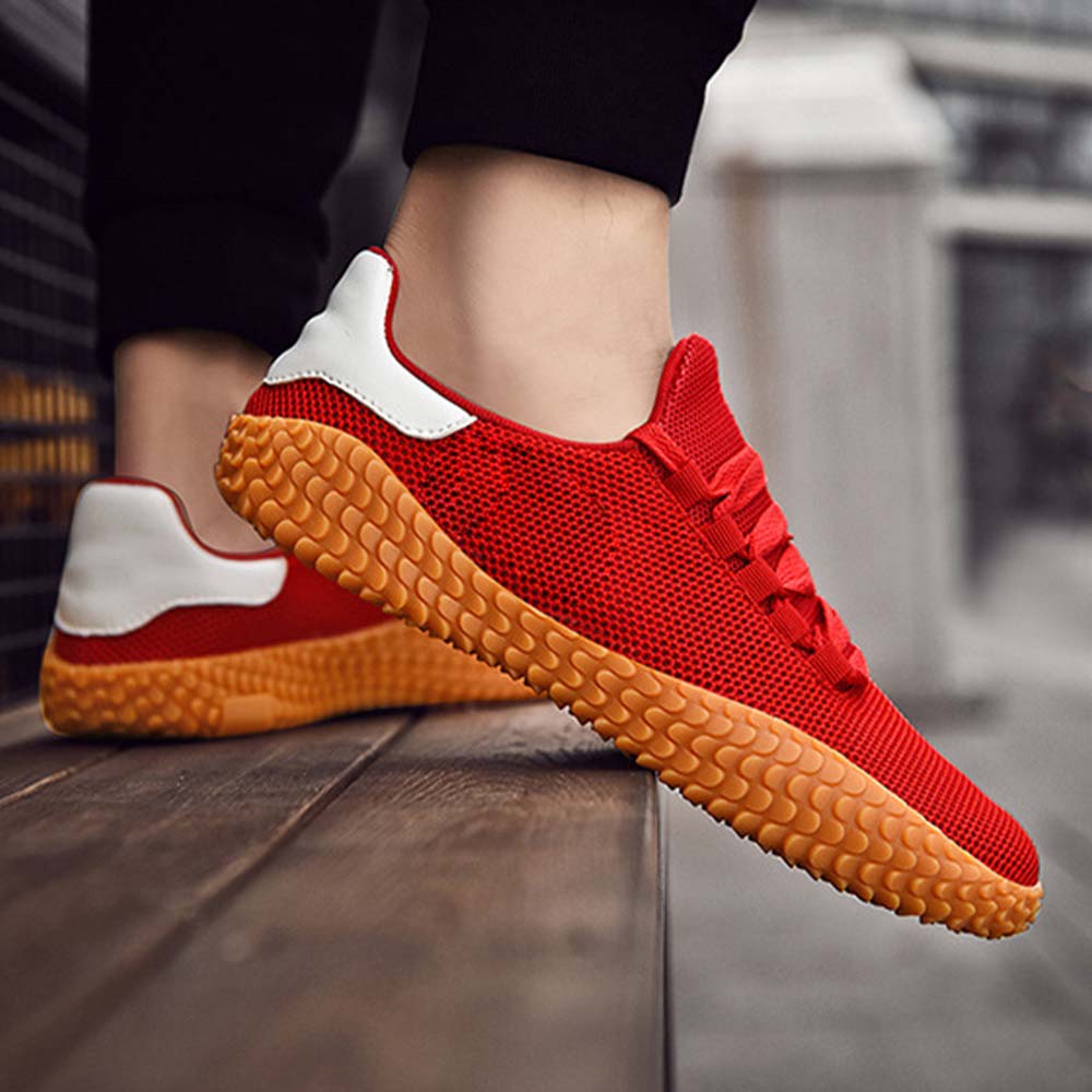 Shobous Men's Flyweave Mesh Casual Shoes