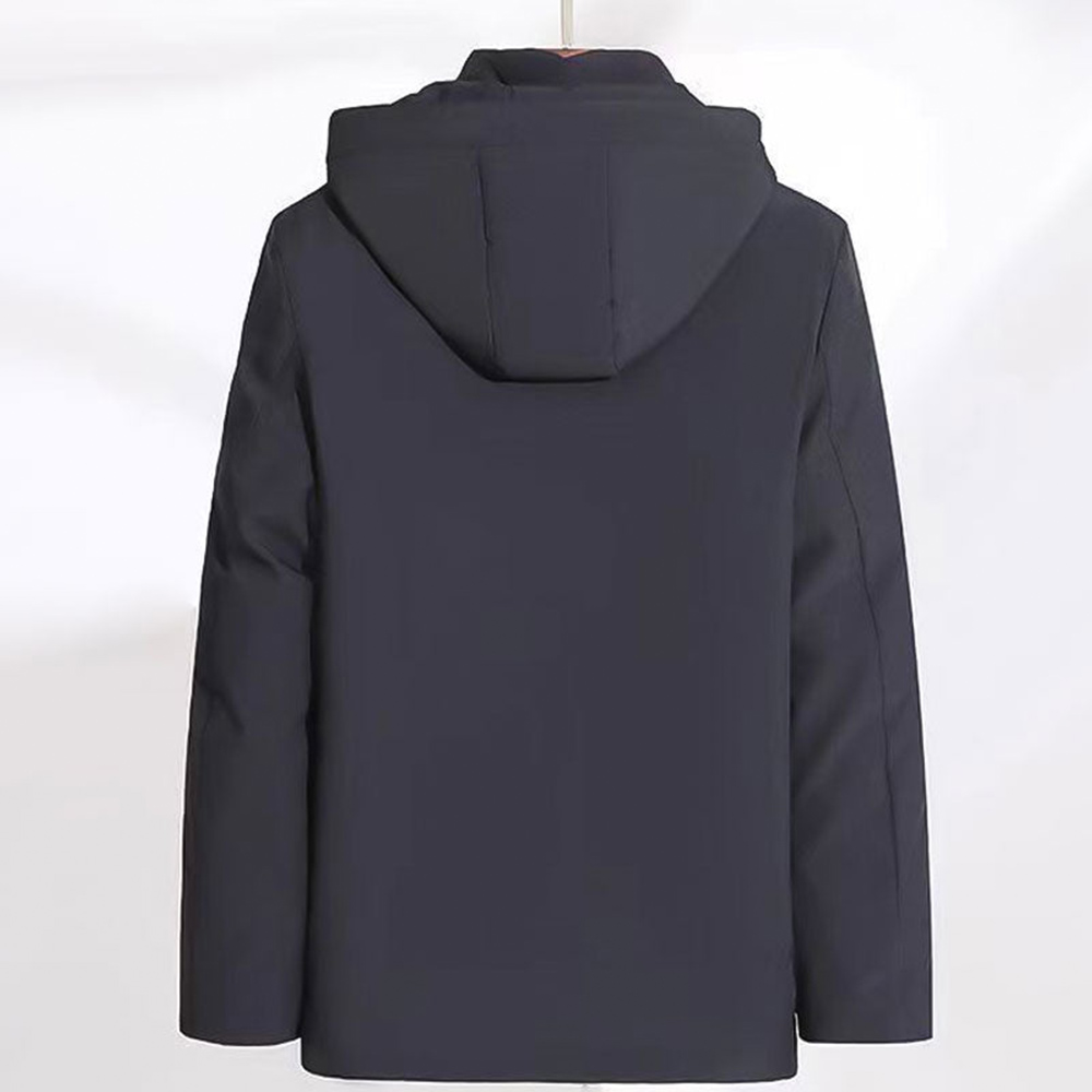 Shobous Men’s Thermal Thick Hooded Parka Coat