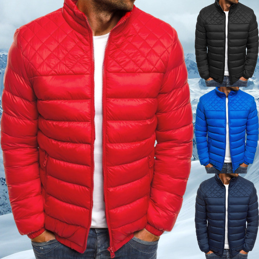 Saphirvogel™ Lässige warme Baumwollkleidung mit Stehkragen für Herren