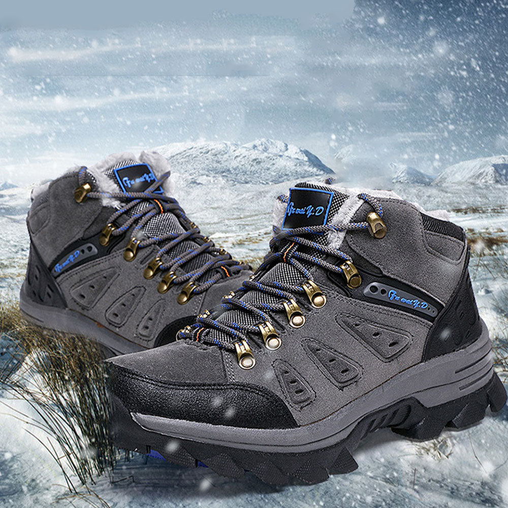 Blauschwan™ Herren Fleece Warm High Top Lace Up Wanderschuhe