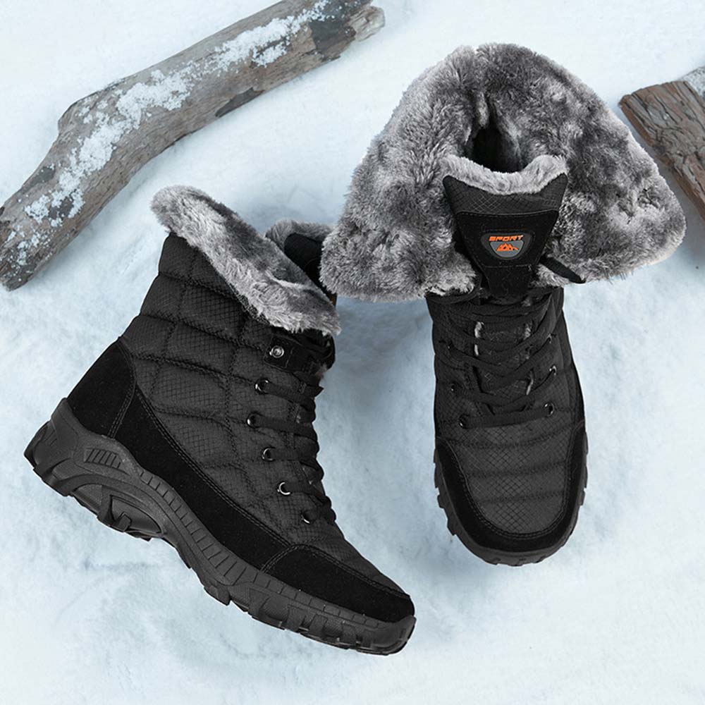 Saphirvogel™ Herren Winter Mid-Calf Pelz Stiefel