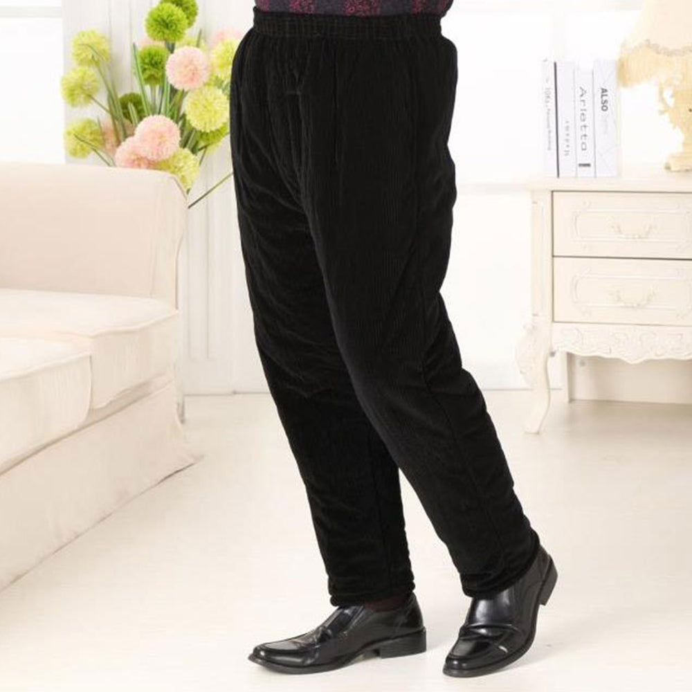 Blauschwan™ Herren Winter Plüsch dicke elastische Taille Cordhosen