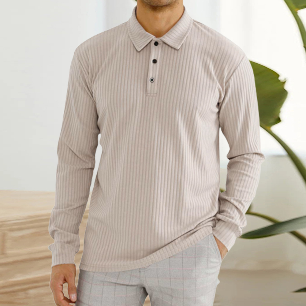 Blauschwan™ Herren Classic Casual Revers Knopf Langarm Polo Shirt