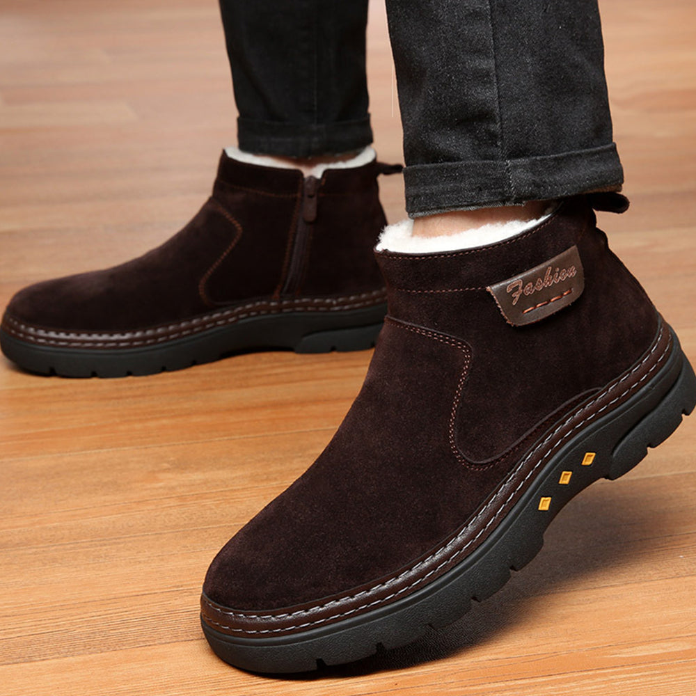 Blauschwan™ Winterschuhe aus Fleece mit rutschfestem Reißverschluss für Herren