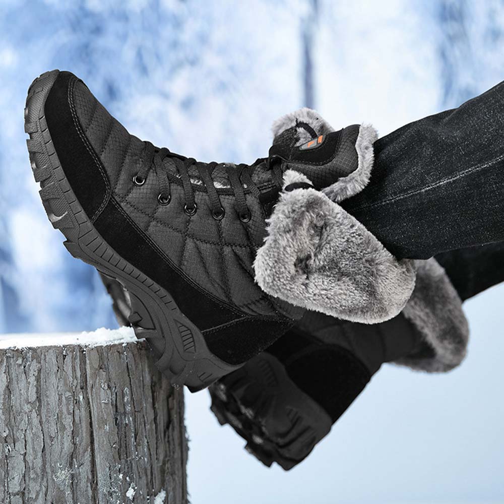 Saphirvogel™ Herren Winter Mid-Calf Pelz Stiefel