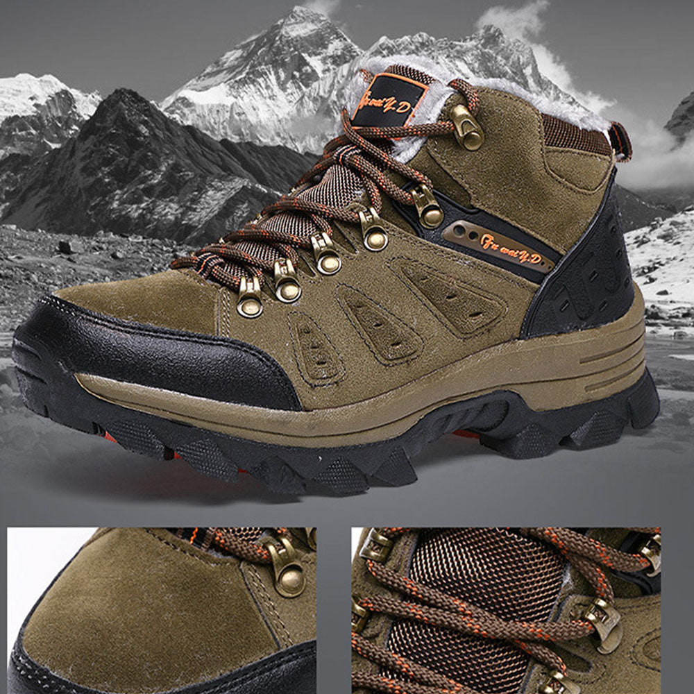 Blauschwan™ Herren Fleece Warm High Top Lace Up Wanderschuhe