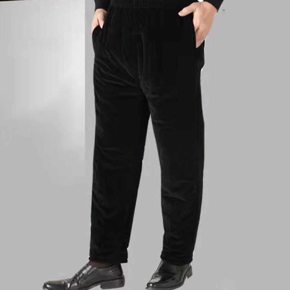 Blauschwan™ Herren Winter Plüsch dicke elastische Taille Cordhosen