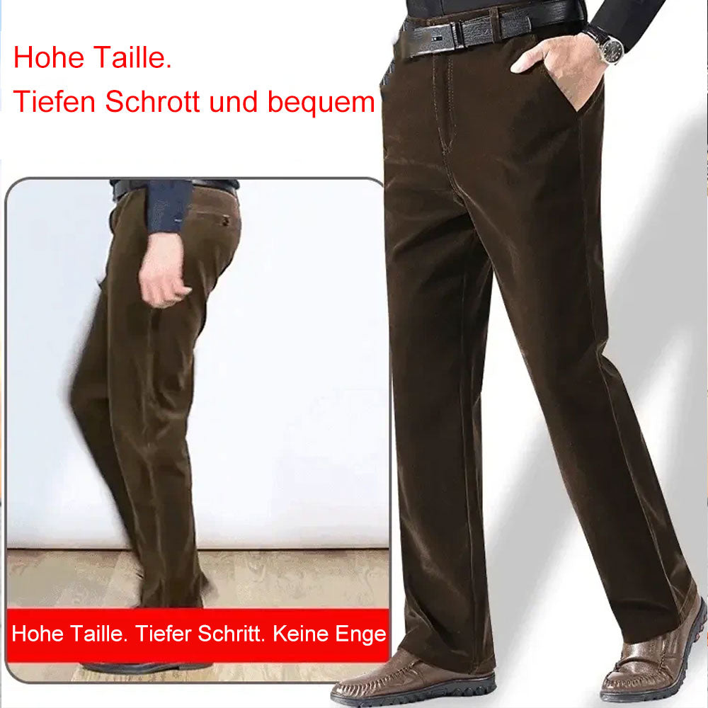 Blauschwan™ Dehnbare gerade lange Cordhose für Männer