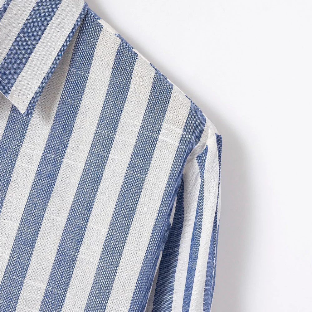 Blauschwan™ Gestreiftes Freizeit-Resort-Hemd für Herren