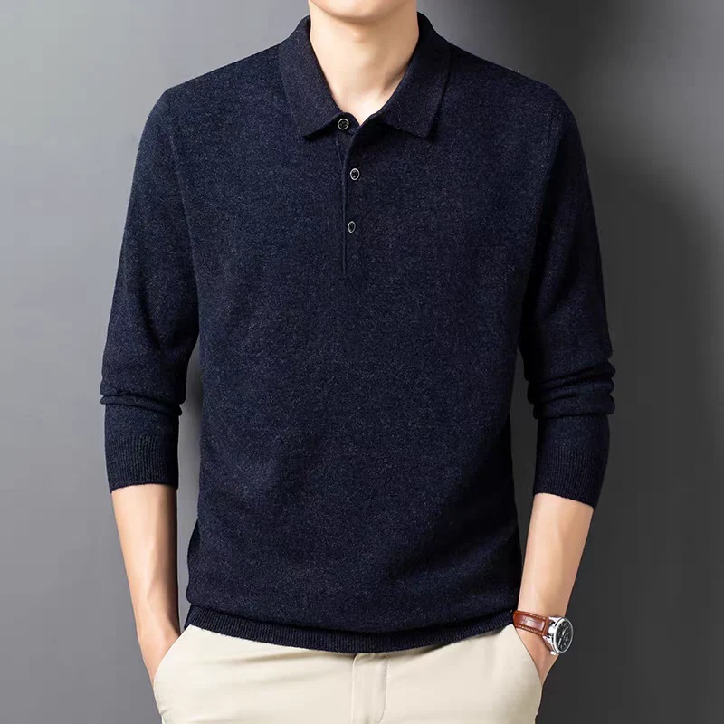 Cosline Executive Soft Knit Stand-up Collar Sweater