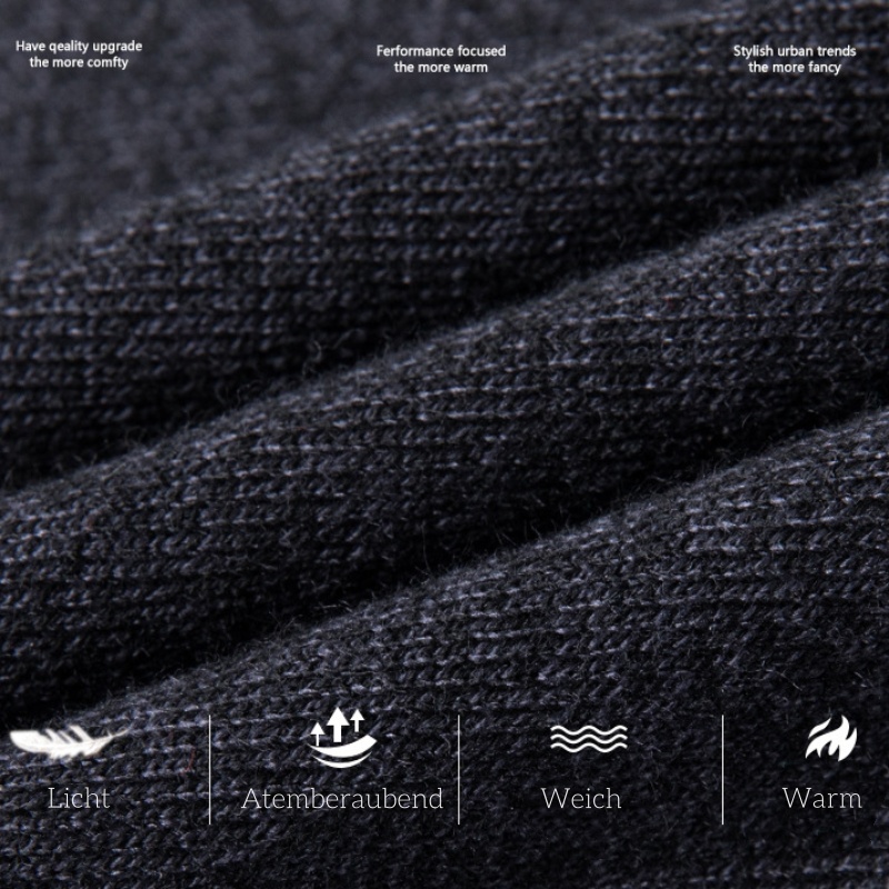 Cosmine Eleganter, weicher Strickpullover mit Stehkragen