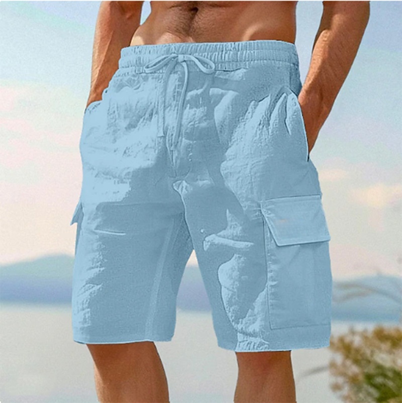 Cosline Men's Hawaiian Style Cargo Shorts