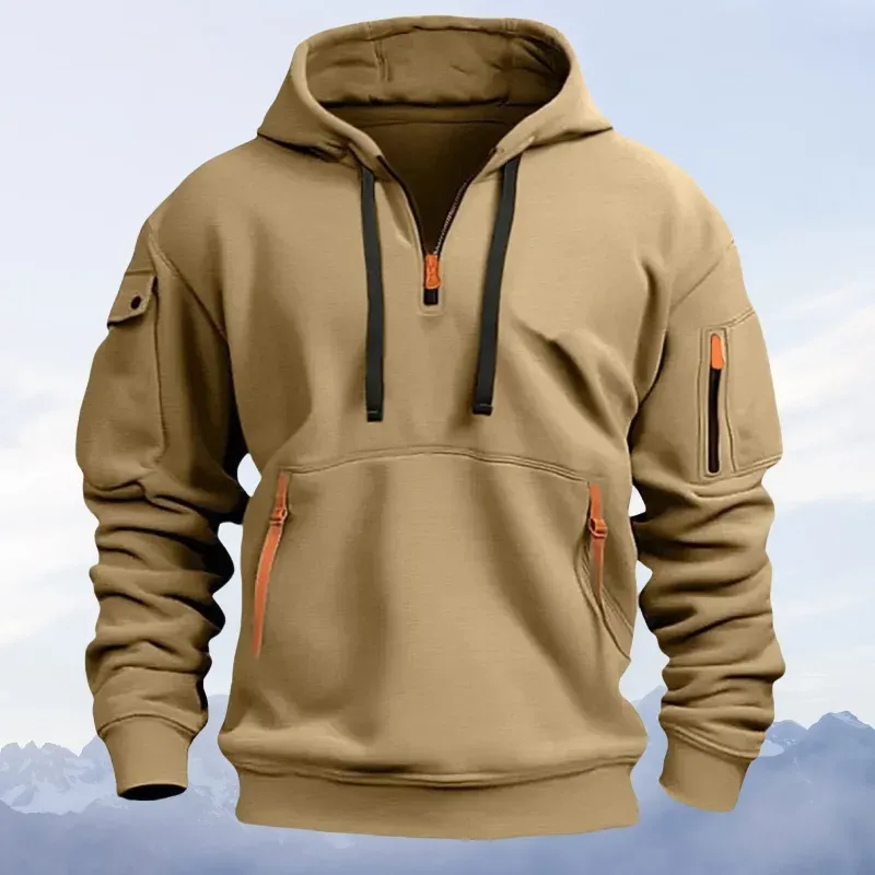 Lässiges Herren-Sweatshirt mit Reißverschluss