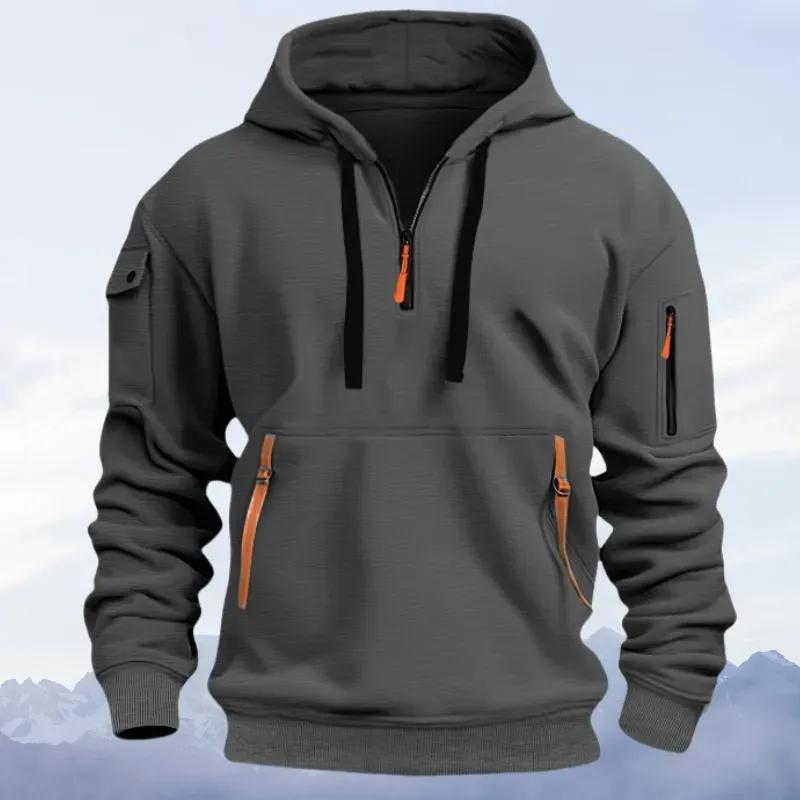 Lässiges Herren-Sweatshirt mit Reißverschluss