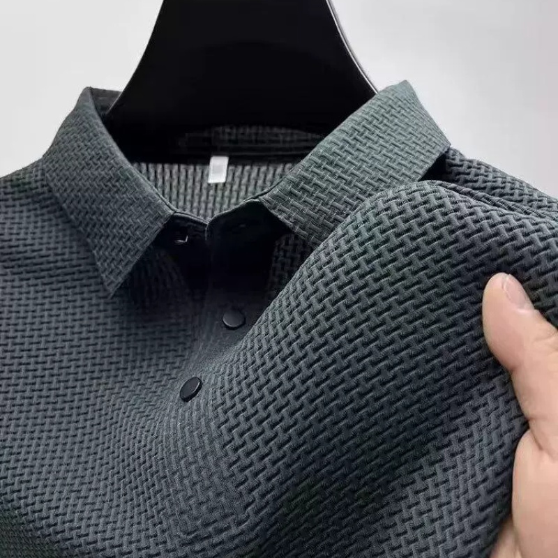 Blauschwan™ Atmungsaktives Kurzarmshirt aus Eisseide für Herren