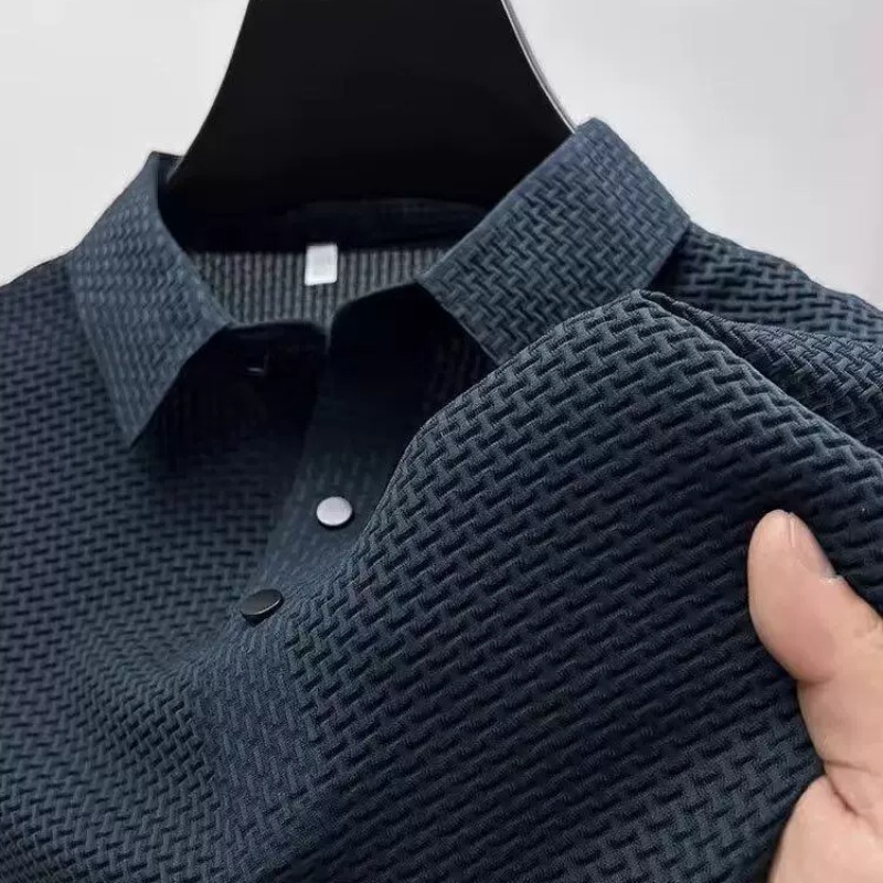 Blauschwan™ Atmungsaktives Kurzarmshirt aus Eisseide für Herren