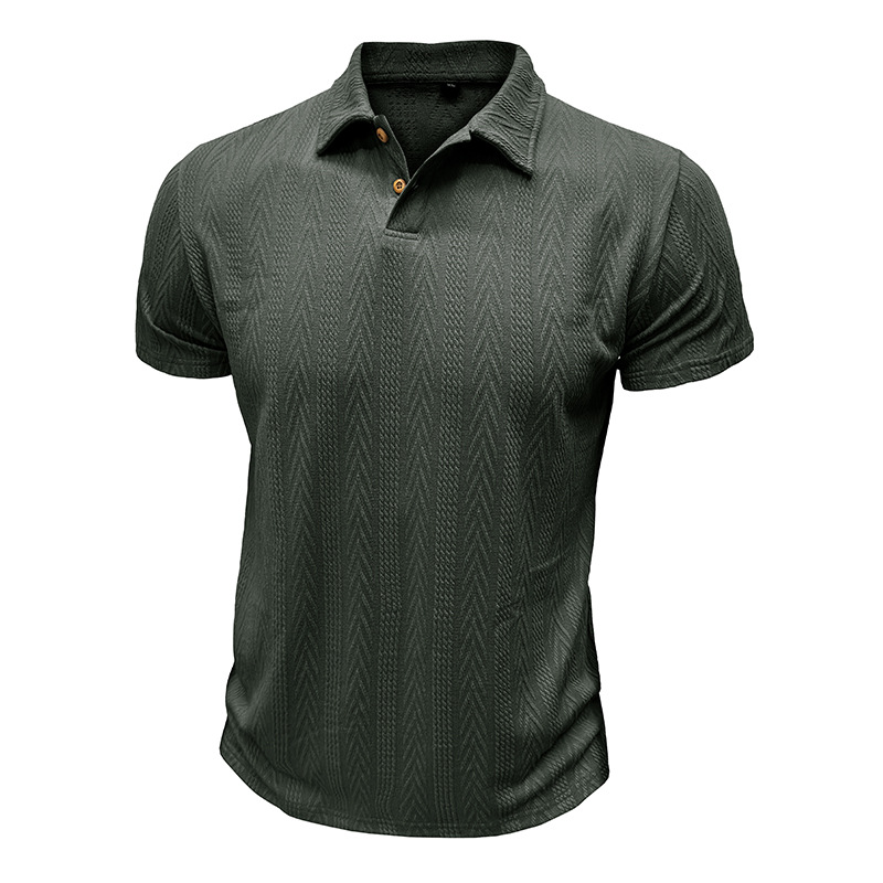 Blauschwan™ Kurzärmliges T-Shirt Für Herren Mit Jacquardstruktur