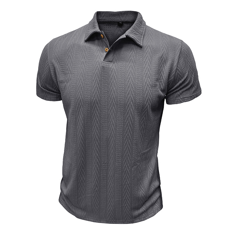 Blauschwan™ Kurzärmliges T-Shirt Für Herren Mit Jacquardstruktur