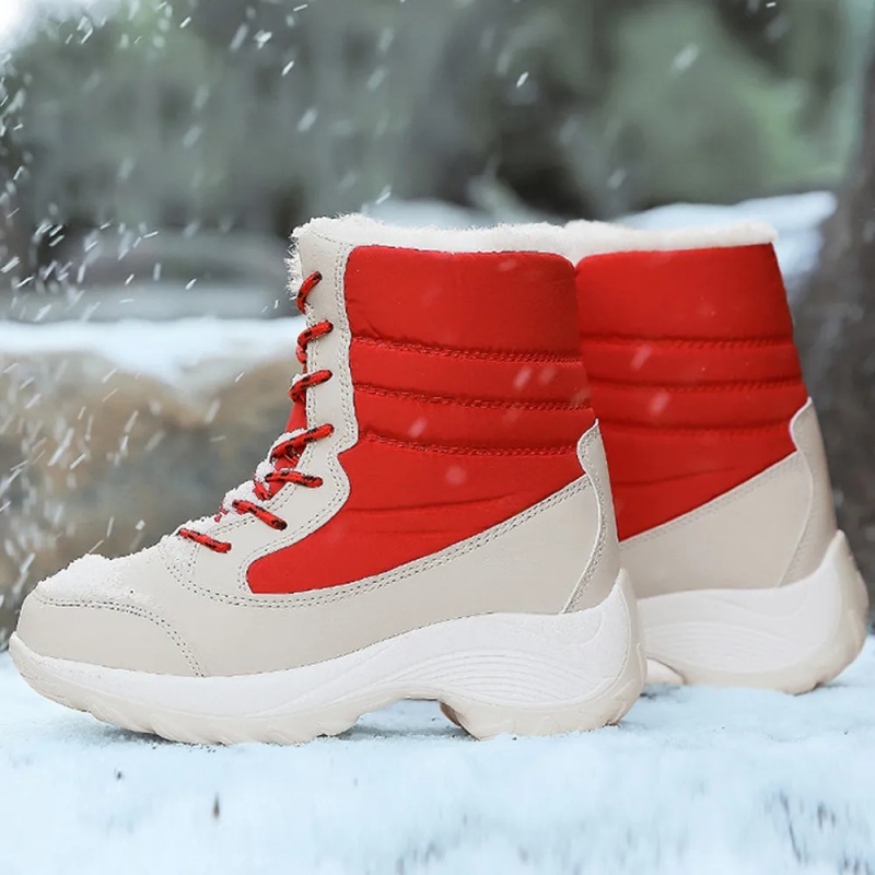 Rutschfeste Wasserdichte Modische Schneestiefel Aus Kaschmir