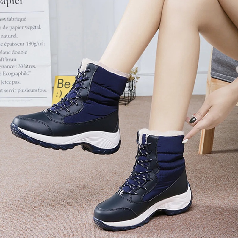 Rutschfeste Wasserdichte Modische Schneestiefel Aus Kaschmir