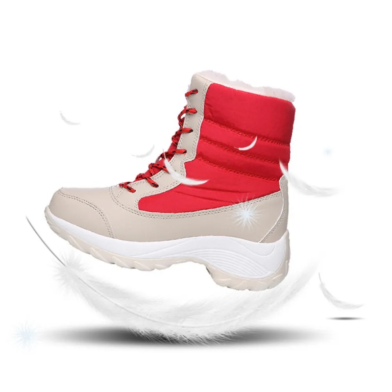 Rutschfeste Wasserdichte Modische Schneestiefel Aus Kaschmir