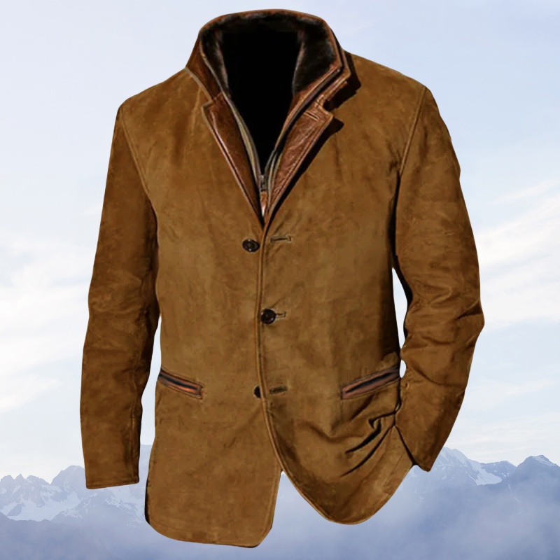 Vintage-Herrenjacke Für Herbst Und Winter