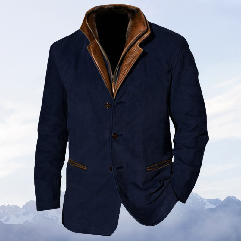 Vintage-Herrenjacke Für Herbst Und Winter