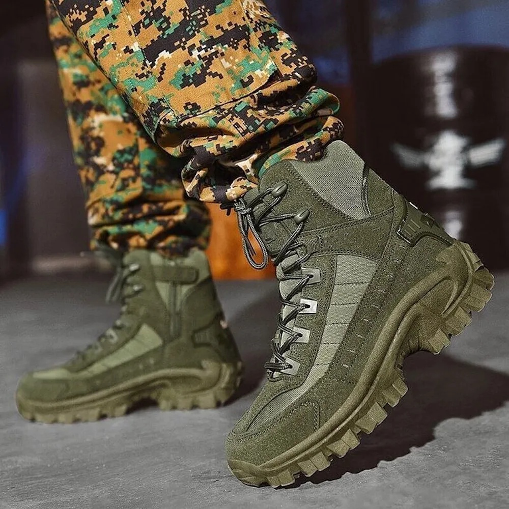 Blauschwan™ Herren Wasserdicht Outdoor Anti-Punkt Arbeit Kampfstiefel Armee Stiefel