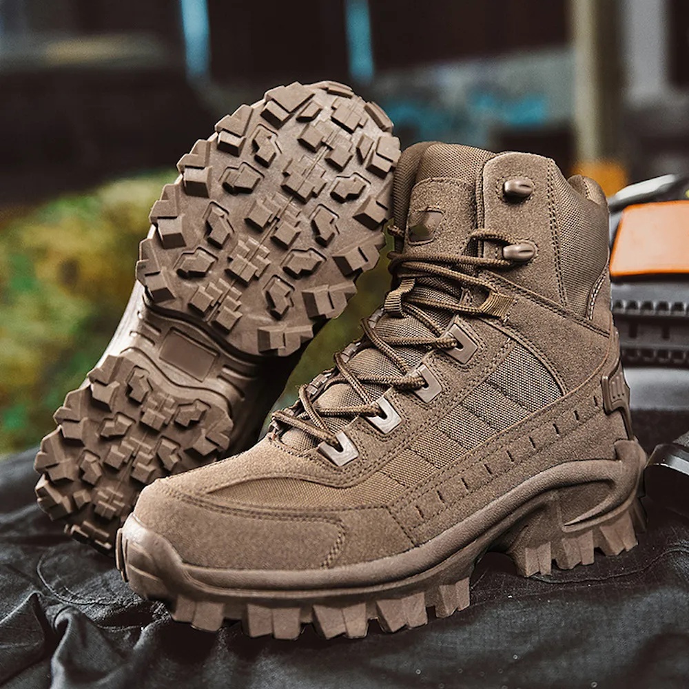 Blauschwan™ Herren Wasserdicht Outdoor Anti-Punkt Arbeit Kampfstiefel Armee Stiefel