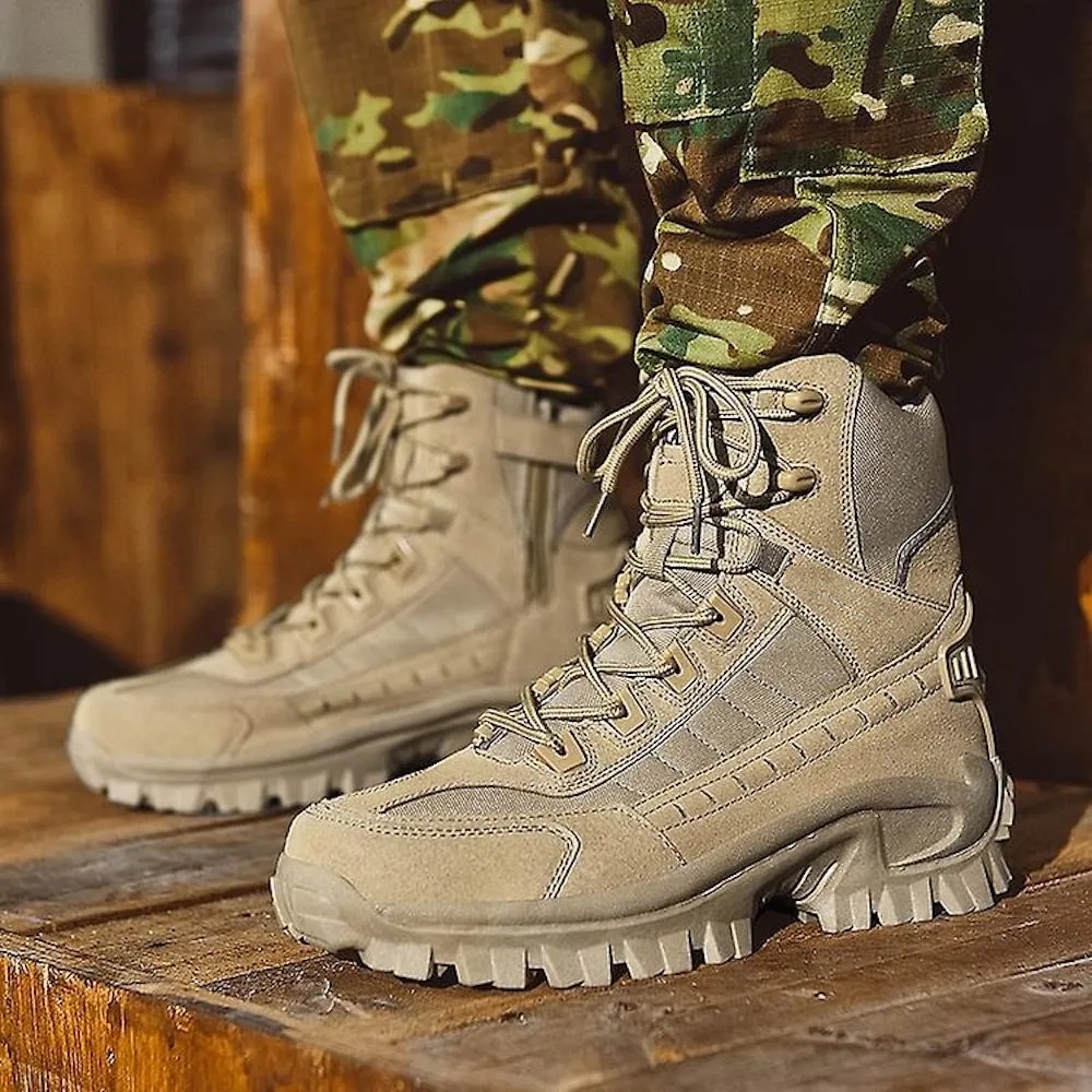 Blauschwan™ Herren Wasserdicht Outdoor Anti-Punkt Arbeit Kampfstiefel Armee Stiefel