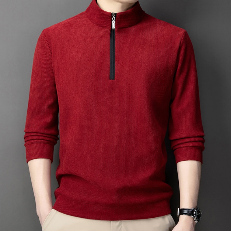 Herren-Poloshirt Mit Plüschfutter