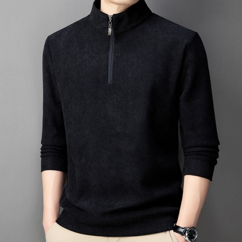 Herren-Poloshirt Mit Plüschfutter