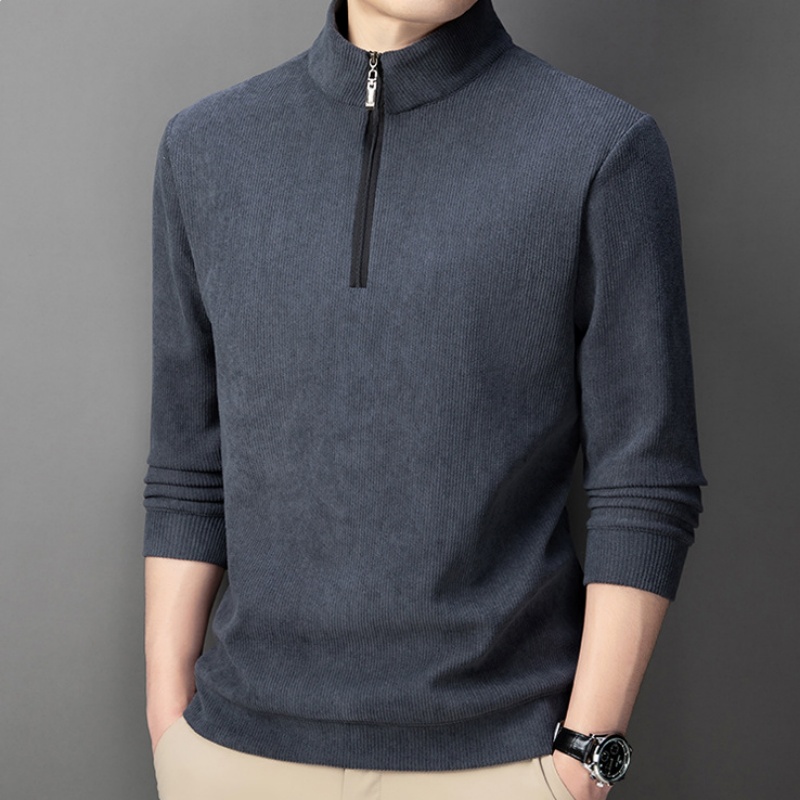 Herren-Poloshirt Mit Plüschfutter