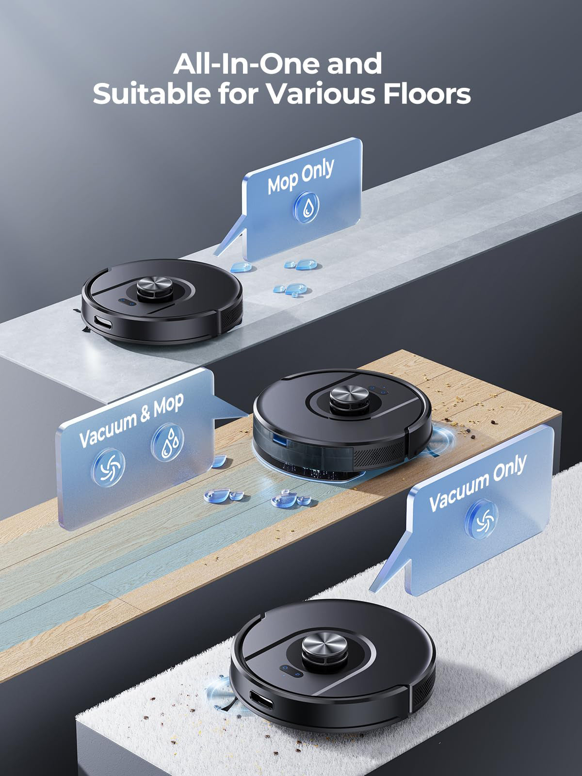 【3-in-1】Clean Intelligent Robot Vacuum for 2025 - Art of Laser Navigation