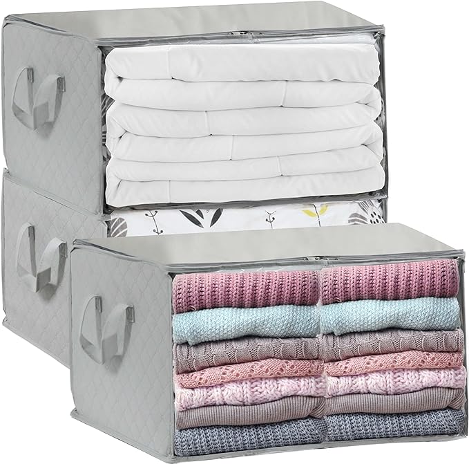 3-Pack Large Closet Storage Bag, 24 x 17 Inch