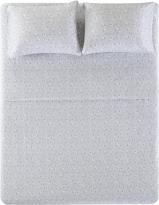 144TC Cotton Sheet Set Breathable, Lightweight, Soft with Elastic Deep Pocket, Modern All Season Cozy Bedding, Matching Pillow Case, Queen, Lama Multi 4 Piece