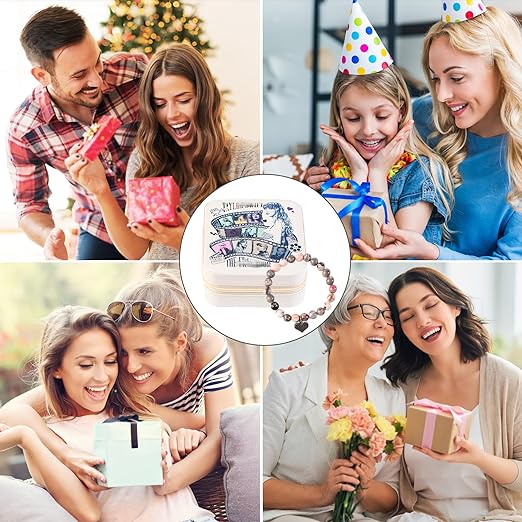 TS Inspired Jewelry Box Set, PU Leather Organizer Box, Portable Jewelry Box Music for Women,Singer Merch Gifts