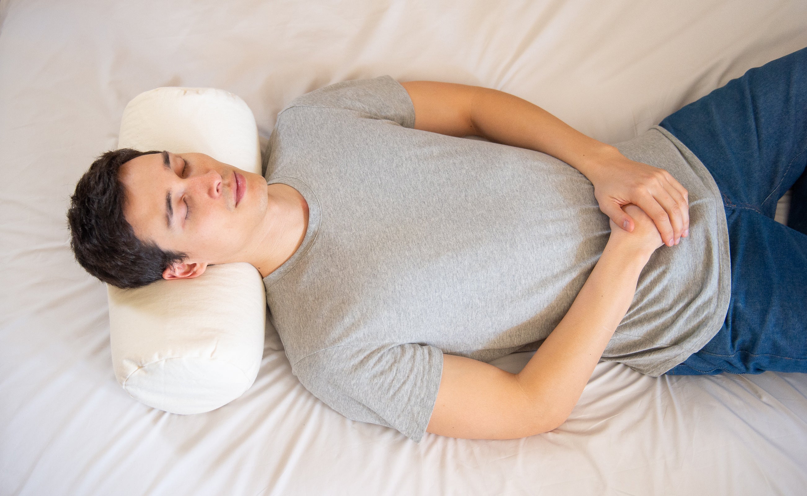 Cylindrical Buckwheat Hull Pillow