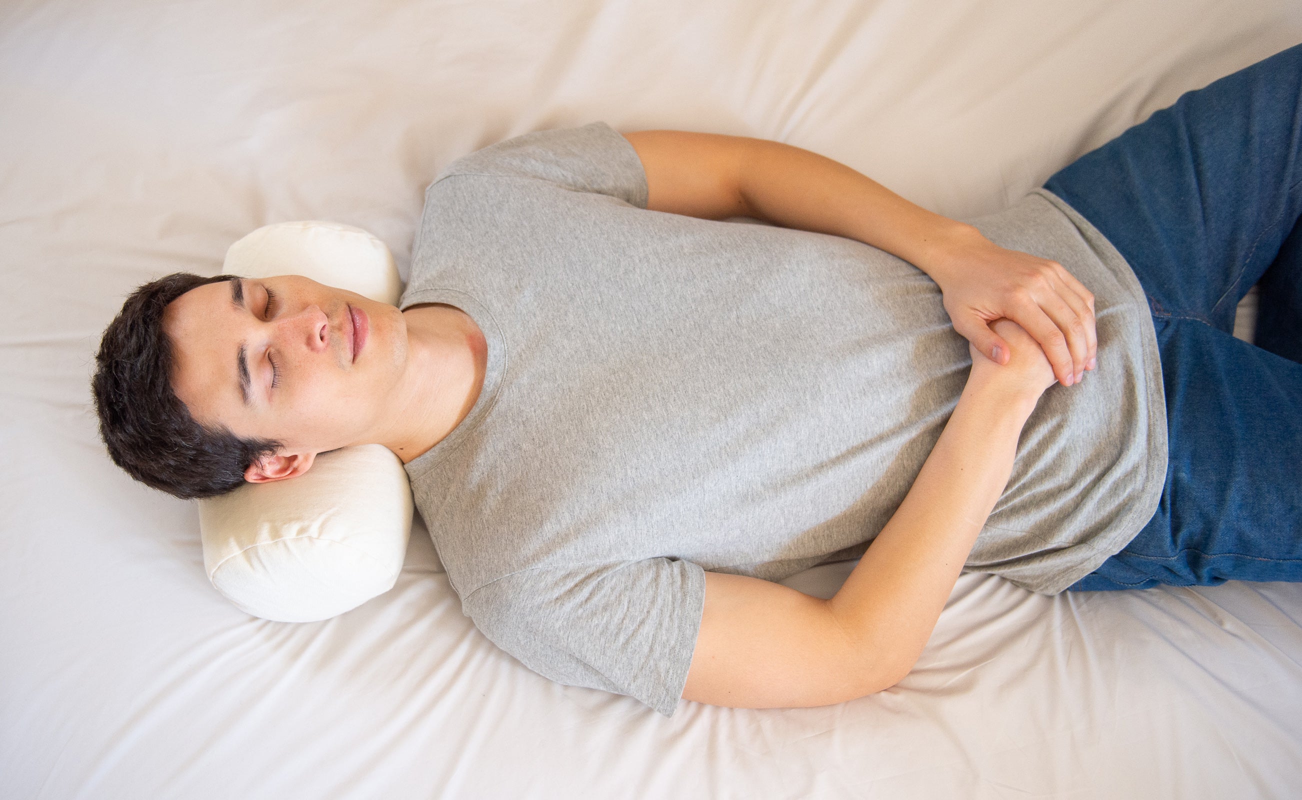 Cylindrical Buckwheat Hull Pillow