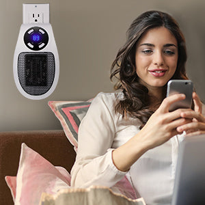 350W&450W Space Heater, Remote Wall Outlet Mini Portable Heater