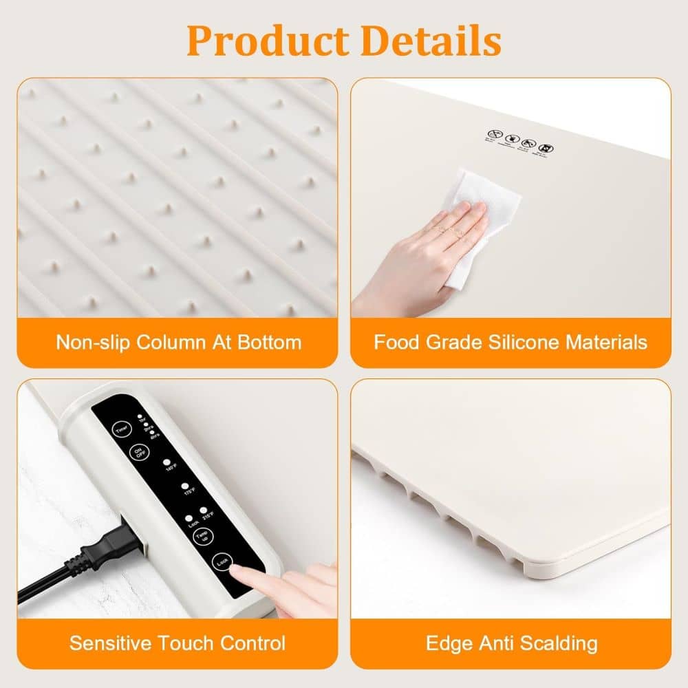 🎄 Special Holiday Offer: 44% OFF! Multi-Function Foldable Graphene Silicone Food Warming Mat