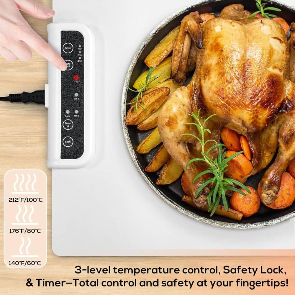 🎄 Special Holiday Offer: 44% OFF! Multi-Function Foldable Graphene Silicone Food Warming Mat
