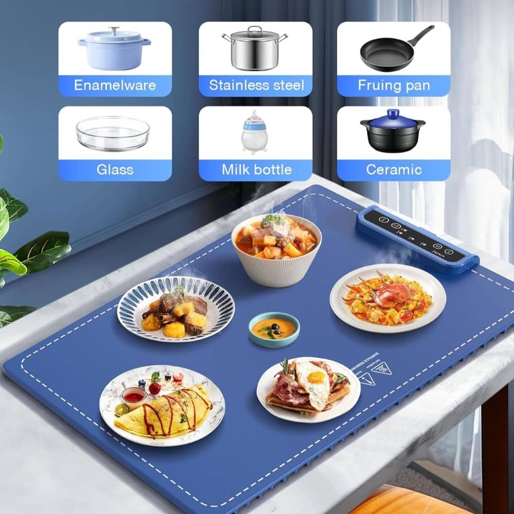🎄 Special Holiday Offer: 44% OFF! Multi-Function Foldable Graphene Silicone Food Warming Mat