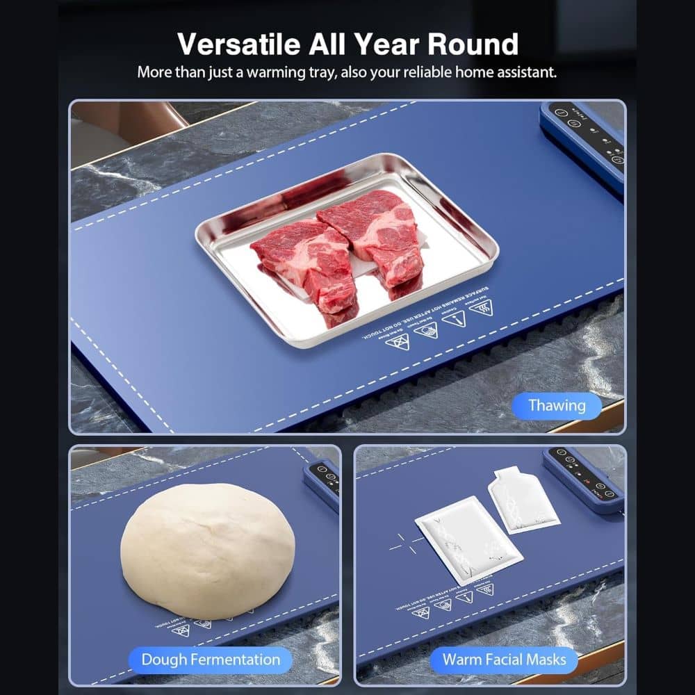 🎄 Special Holiday Offer: 44% OFF! Multi-Function Foldable Graphene Silicone Food Warming Mat