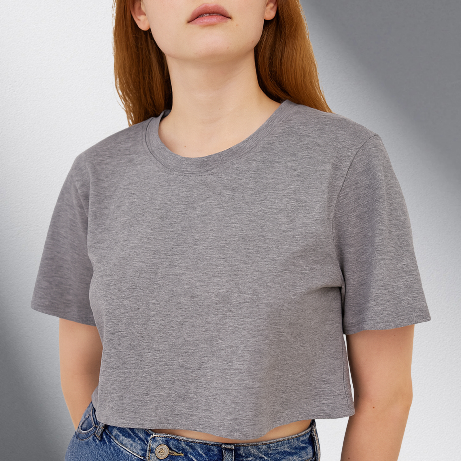 Wholesale Custom Logo Print Ladies Loose Blank Cotton Tshirt Crop Top High Quality Women's T-shirt