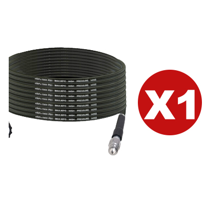 "One Flush Clean" Water Rat Nozzle High-Pressure Drain Cleaning Set