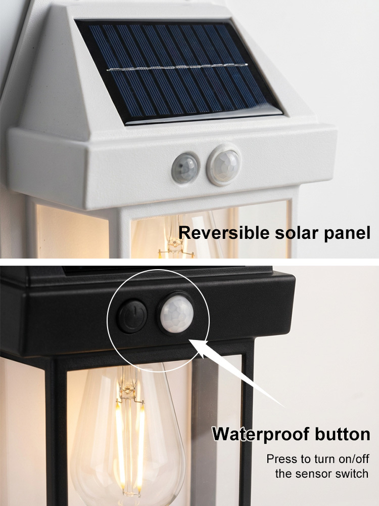 Solar-powered outdoor LED garden lights