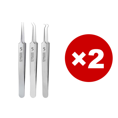 Stainless steel acne and blackhead remover tweezers