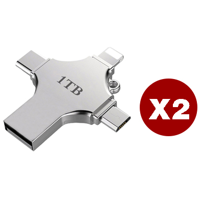 4-in-1 Cell Phone USB Flash Drive - 1TB